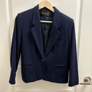 100% Wool Navy Blue Blazer